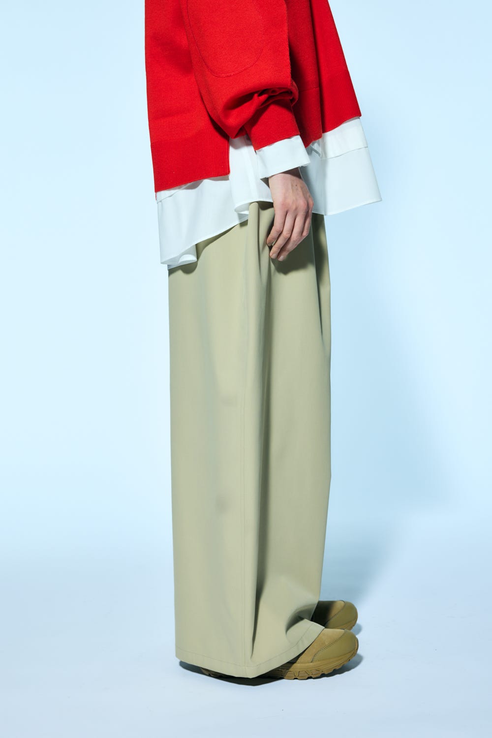 wide tuck pants｜S｜Sand｜trousers｜någonstans official online