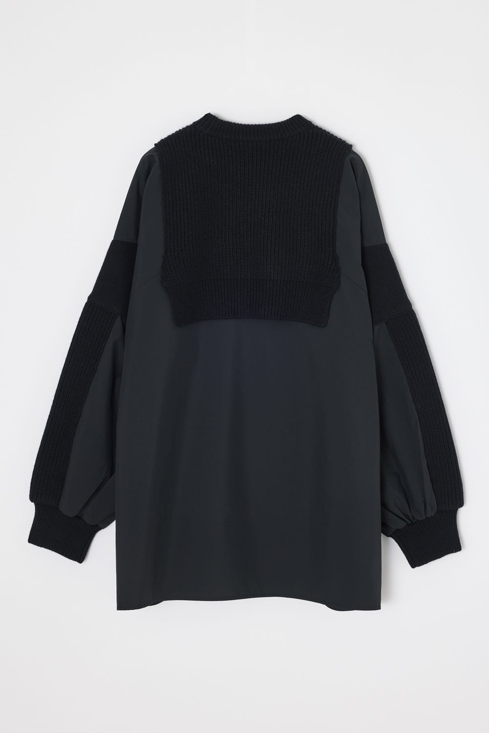mix knit applique pullover｜M｜Black｜knit wear｜någonstans