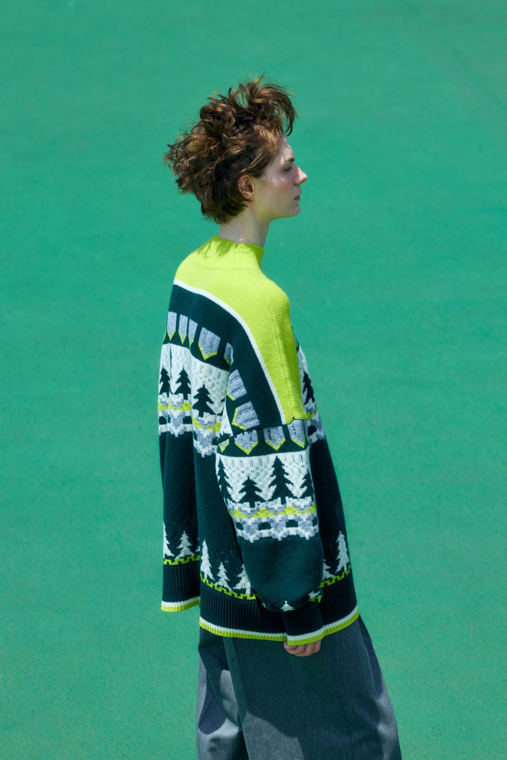christmastree pullover｜M｜Zucchini｜knit wear｜någonstans