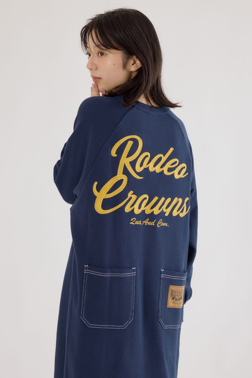 RODEO CROWNS WIDE BOWL | ラグランカラーステッチワンピース