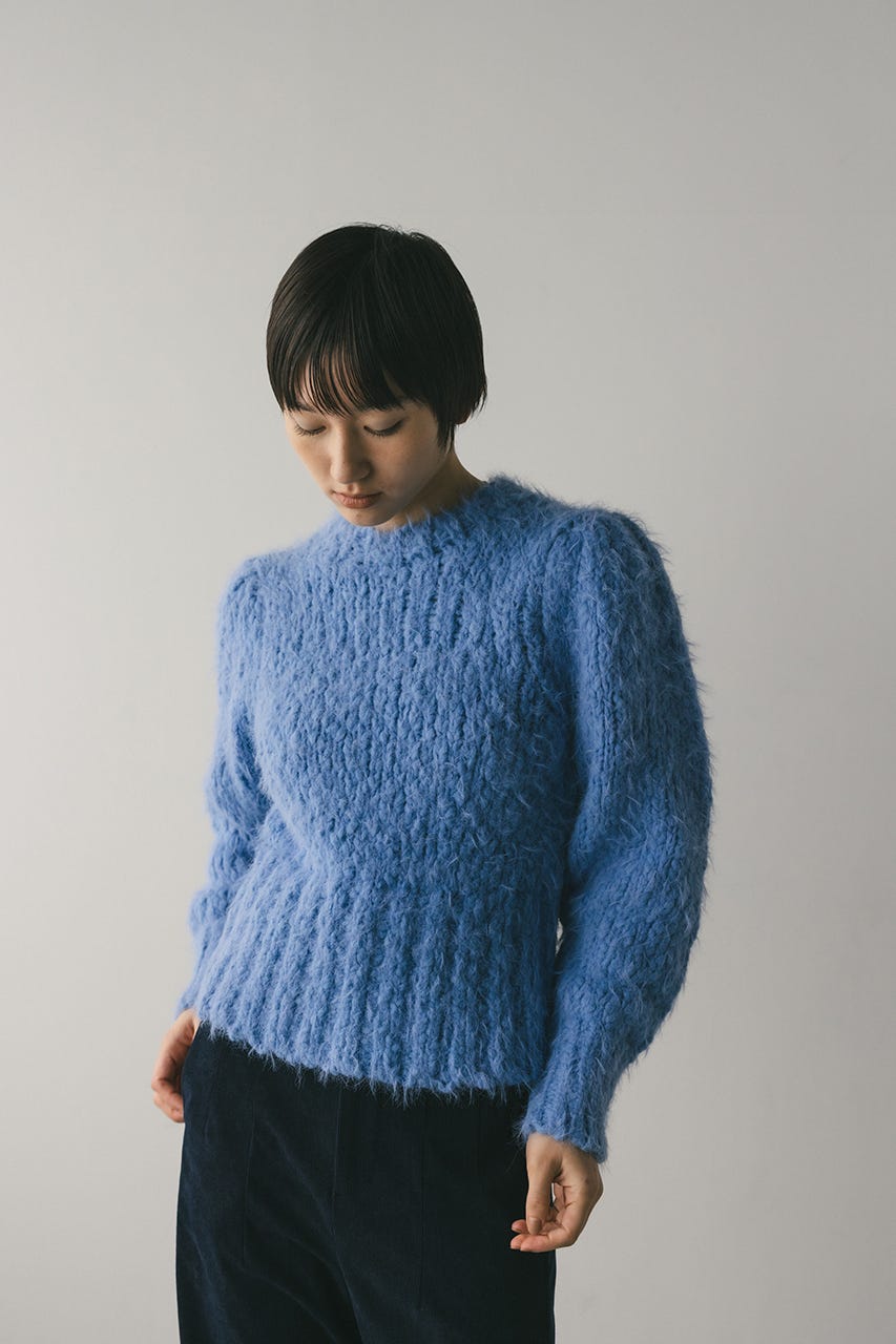 STYLEMIXER | パワショルスラブシャギーニット (ニット ) |SHEL'TTER