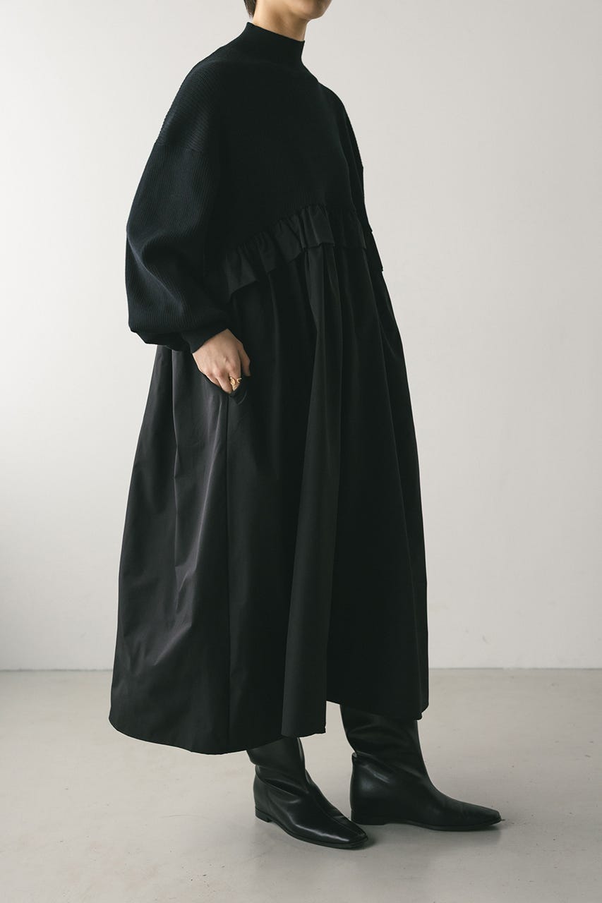 STYLEMIXER | バックストリングコンビネーションワンピース