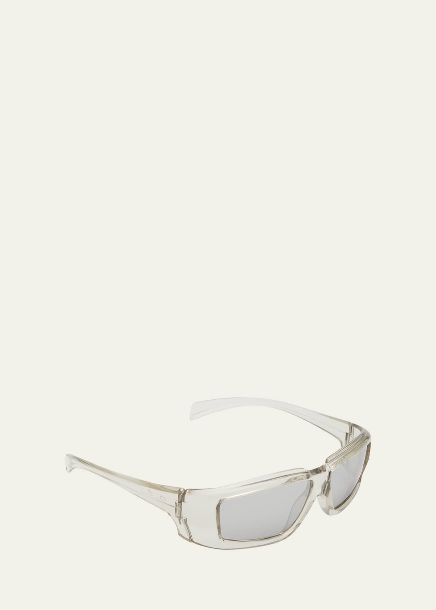 Rick Owens Men's Rick Clear Frame Square Sunglasses - Bergdorf Goodman