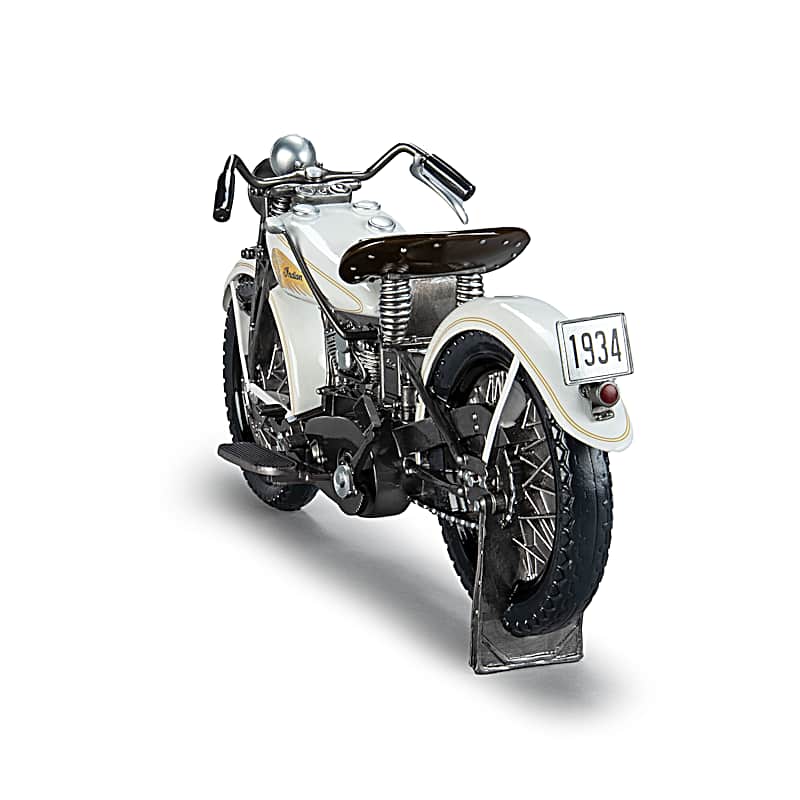 1:6-Scale 1934 Indian Motorcycle Sport Scout Edition Sculpture