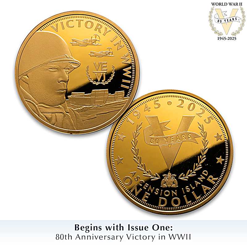 80th Anniversary Of Allied Victory In WWII 24K Gold-Plated Proof