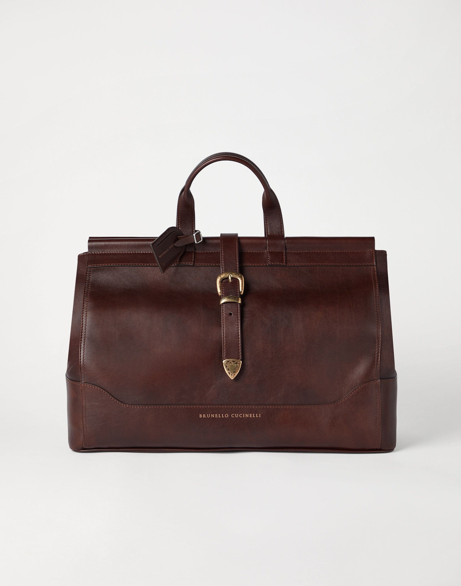 Leather bag for Man in Burgundy | Brunello Cucinelli