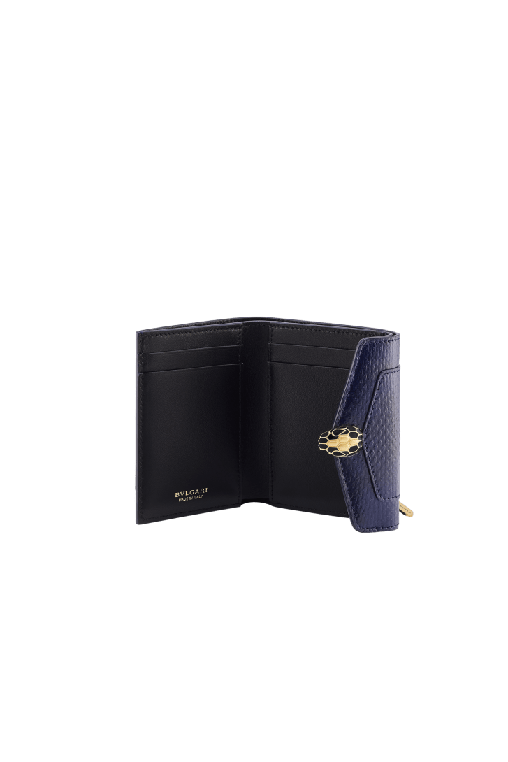 Serpenti Forever Trifold Wallet Karung Leather 295063 | Wallets