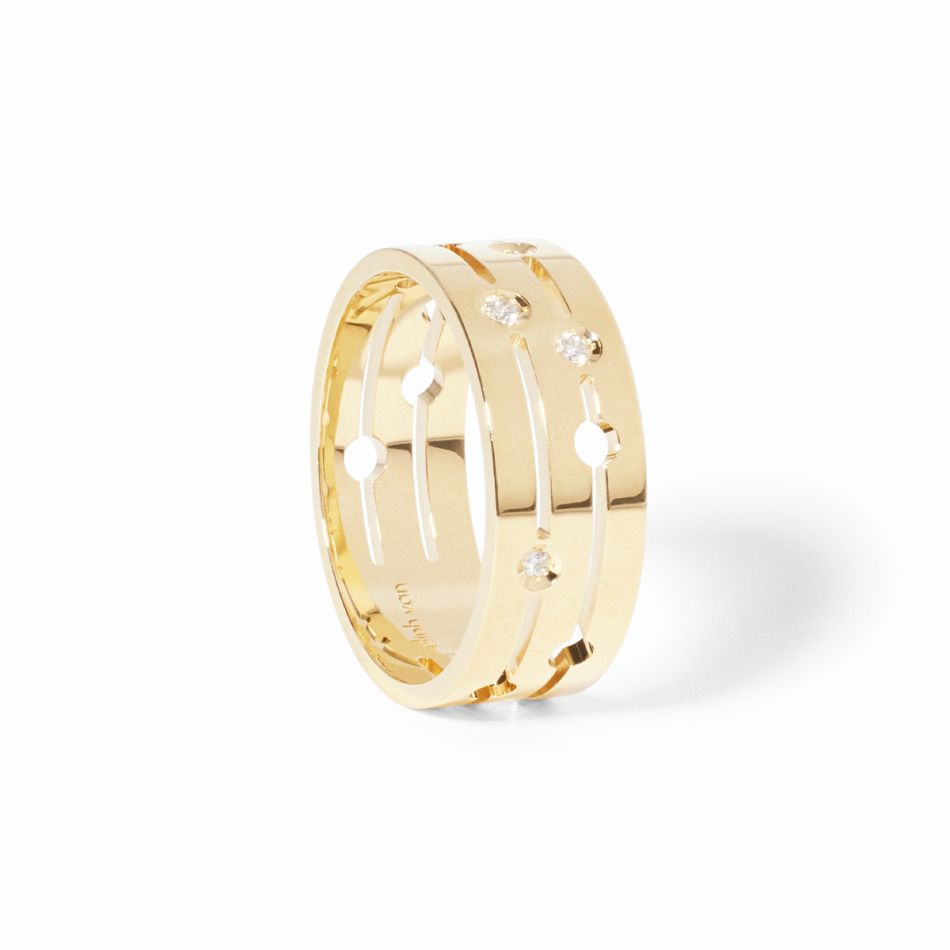 Pulse dinh van medium ring- white gold - dinh van | dinh van