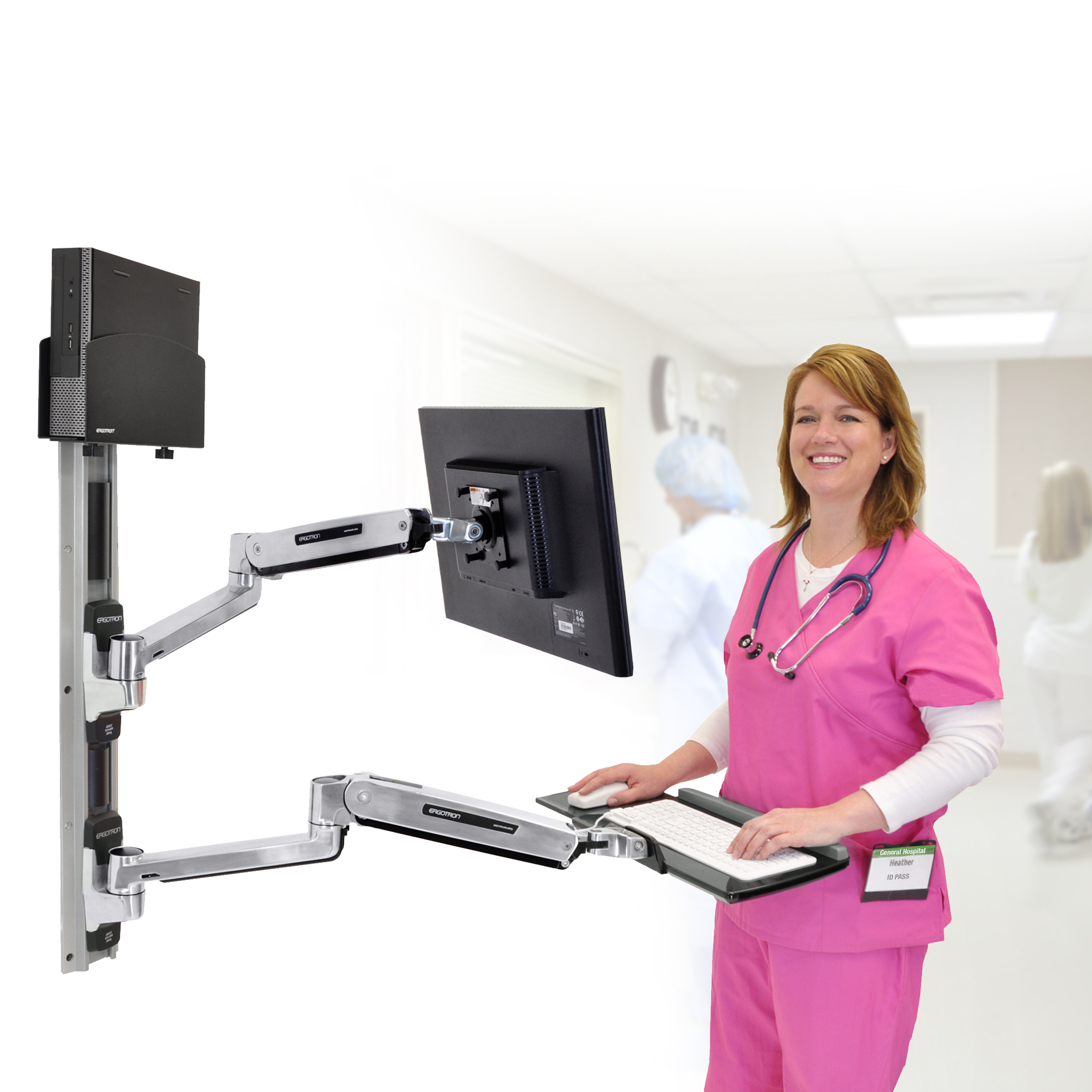 45-358 LX Sit-Stand Wall Mount System | Ergotron