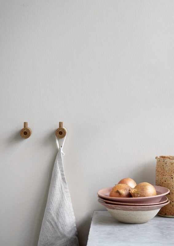 Moebe Wooden wall hook, oak | Finnish Design Shop