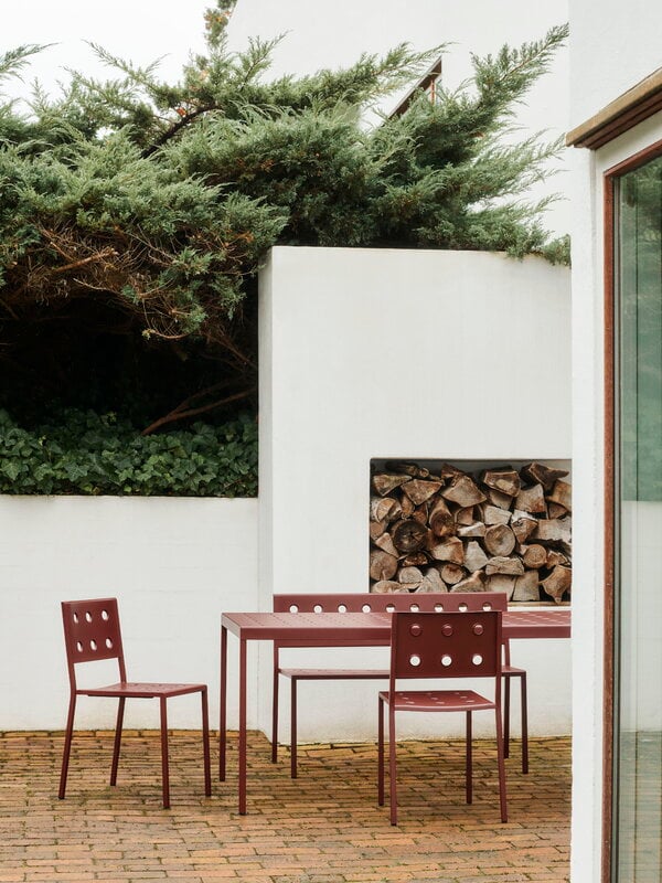 HAY Balcony table, 190 x 87 cm, iron red | Finnish Design Shop