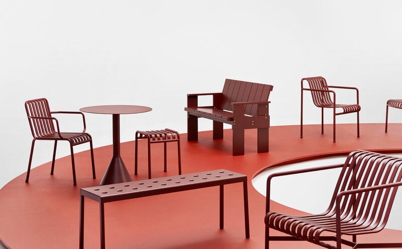 HAY Palissade lounge chair, low, iron red | Finnish Design Shop