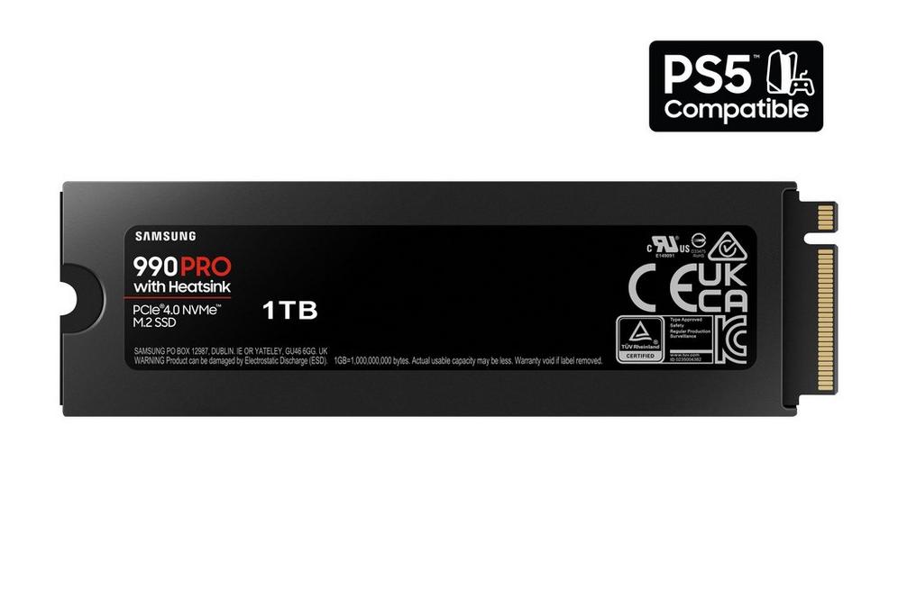 Samsung 990 PRO with Heatsink Series 1TB PCIe Gen4. X4 NVMe 2.0c M