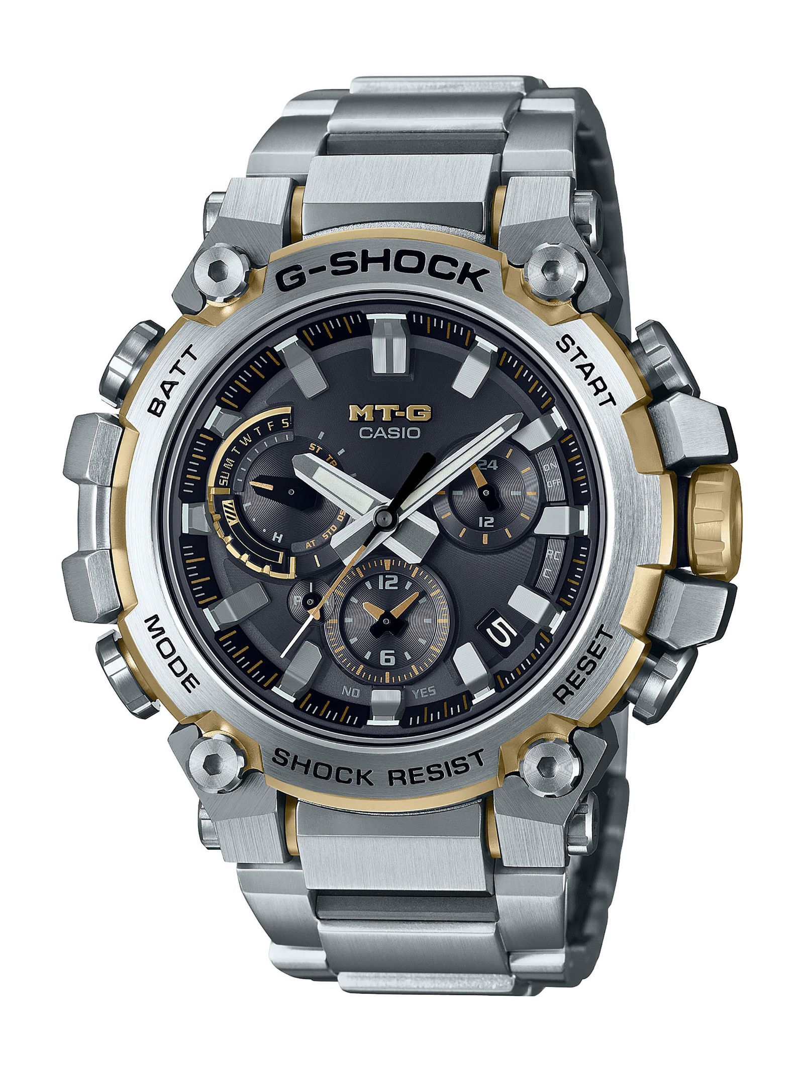 G-SHOCKの「MT-G」シリーズから、ゴールド×シルバーの美しい新作が登場