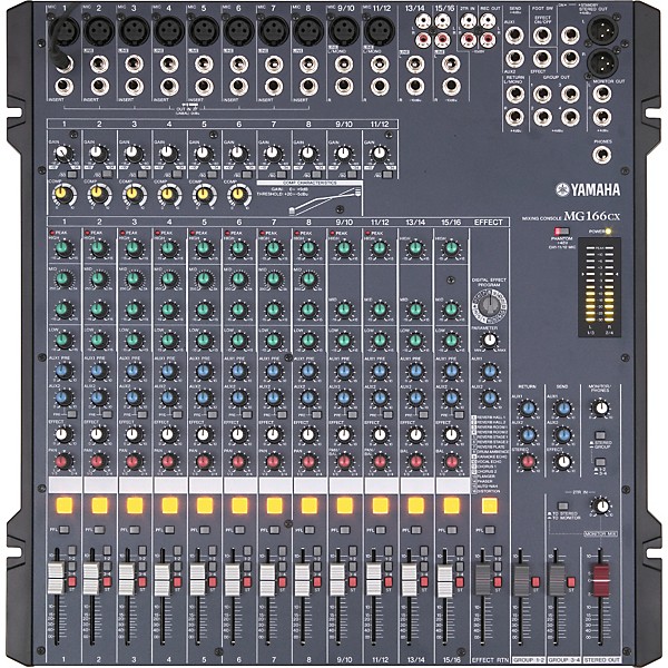 Open Box Yamaha MG166CX 16-Channel Mixer With Compression and