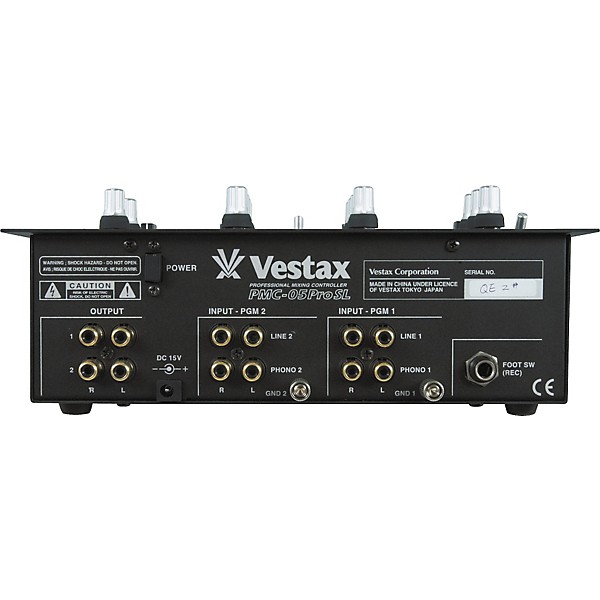 Vestax ベスタクス pmc05PRO クラシックDJミキサー 交換パネル有