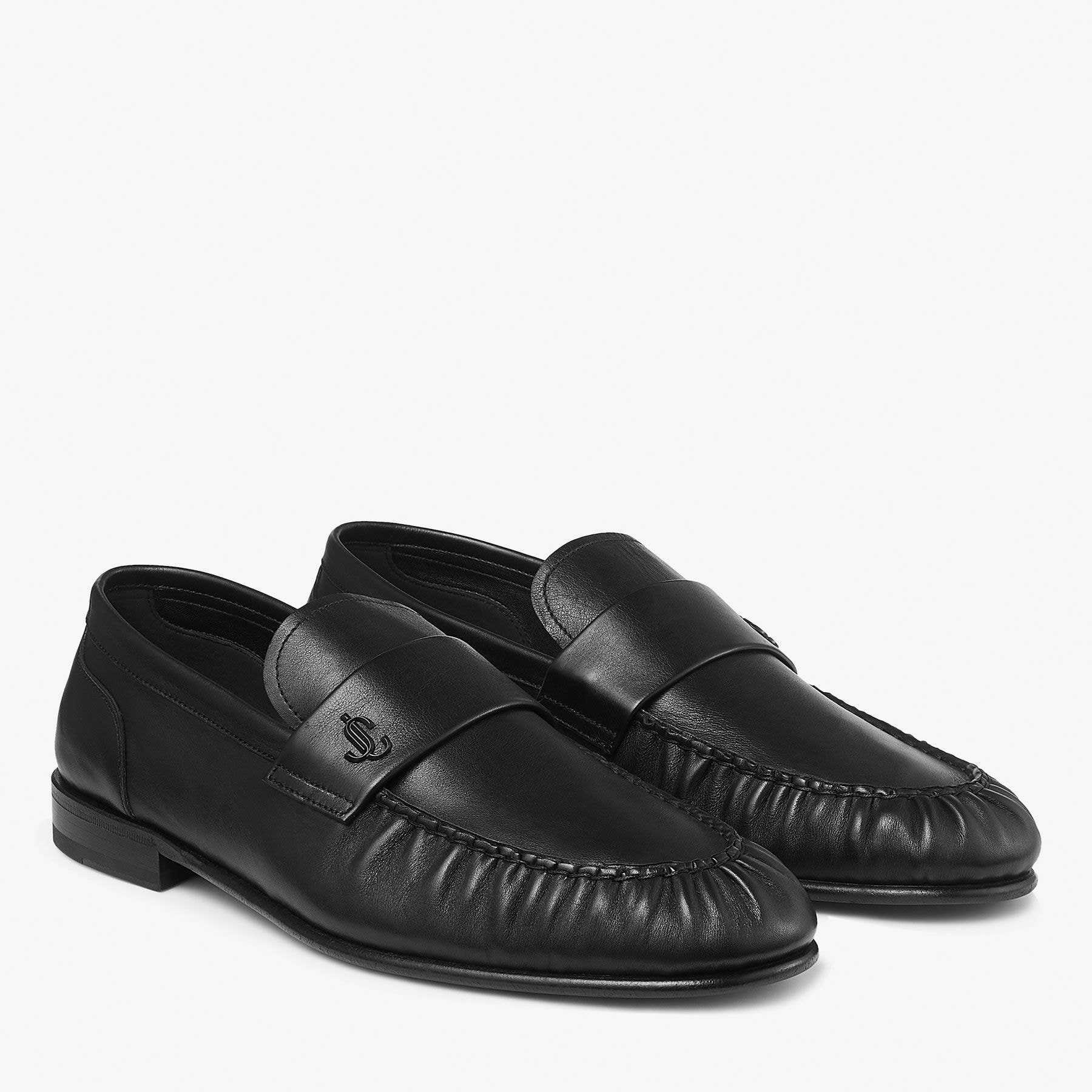 エリス ローファー / M |ブラック レザー・ローファー | JIMMY CHOO