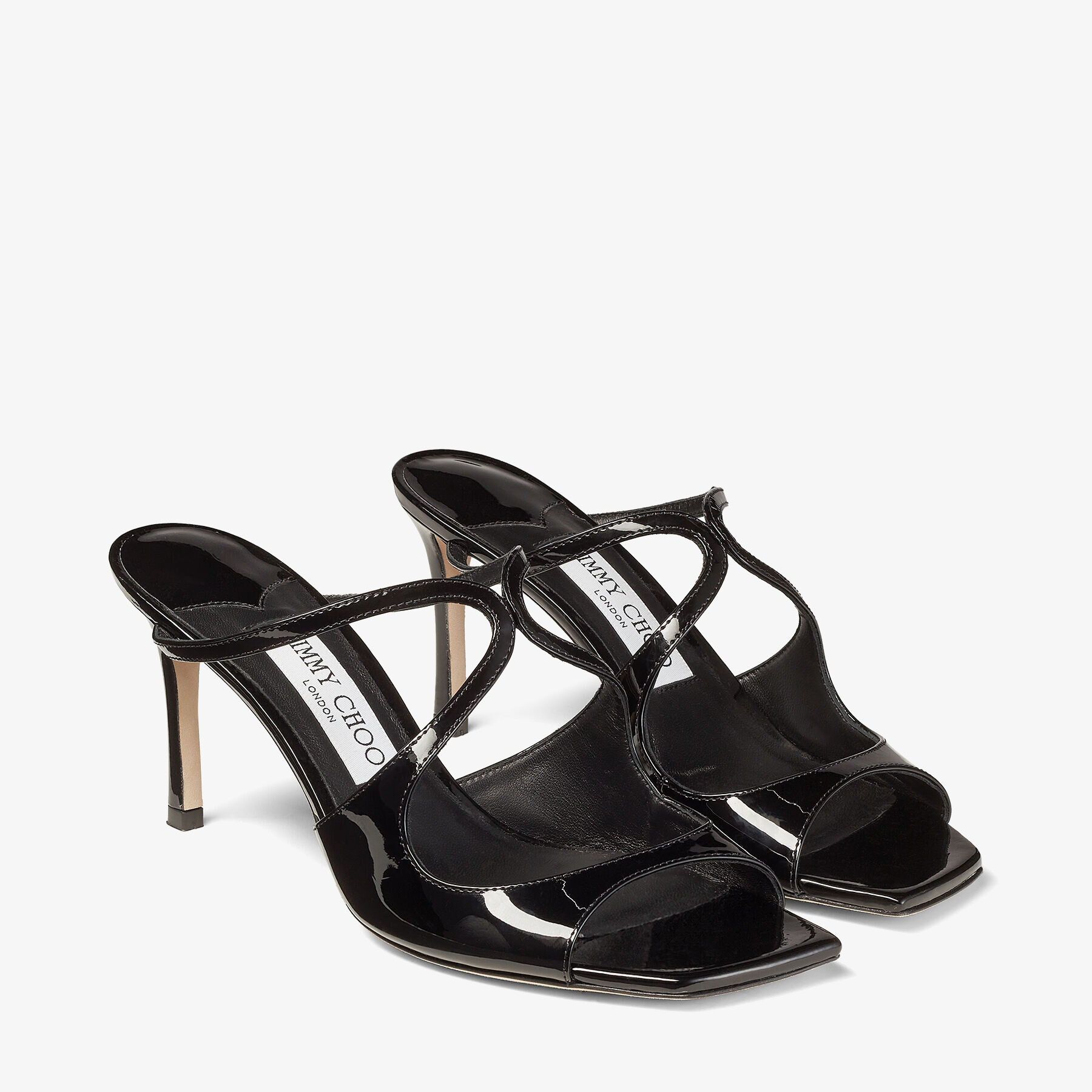 Black Patent Leather Mules | ANISE 75 | Spring/Summer 2023