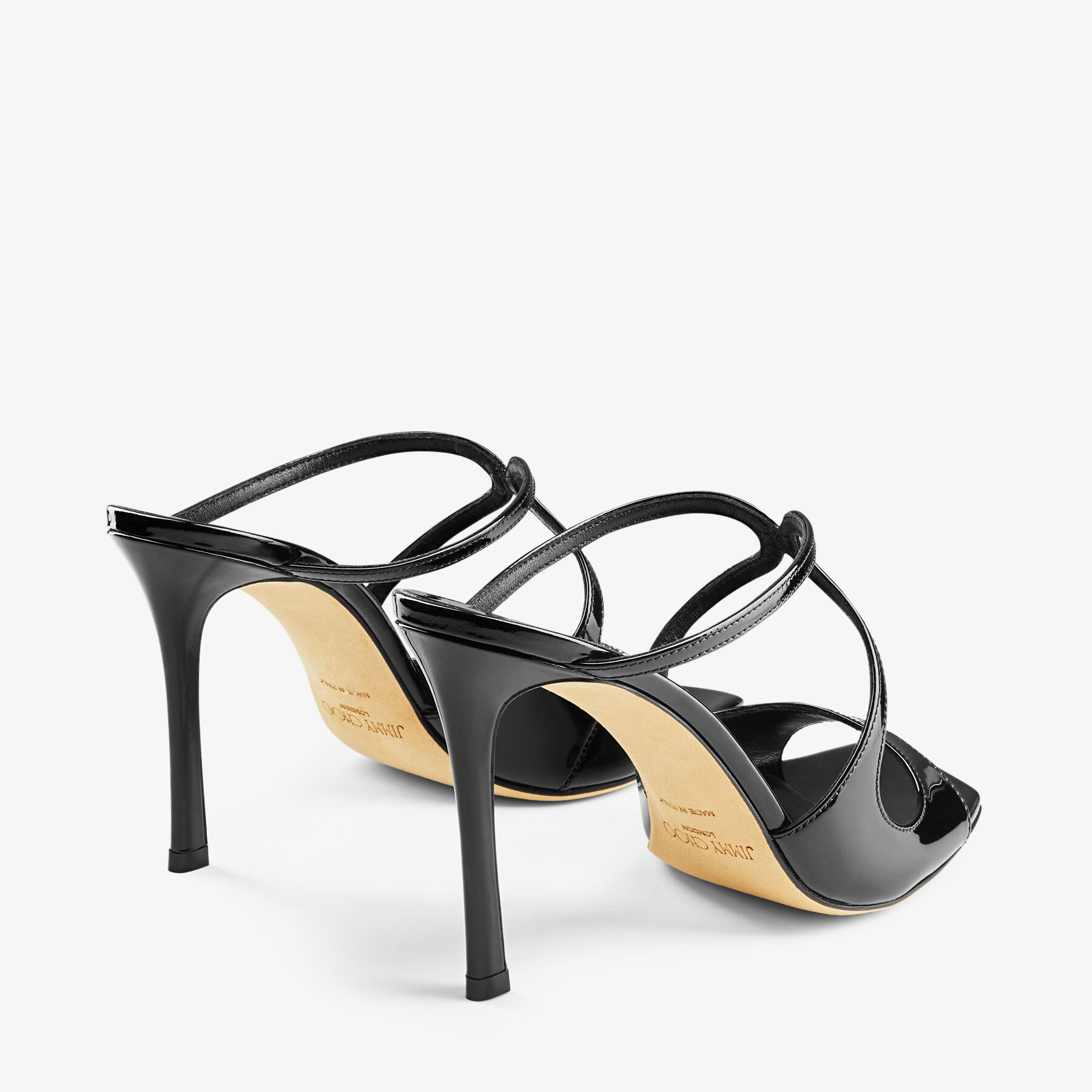Black Patent Leather Mules | ANISE 95 | Summer 2022 Collection