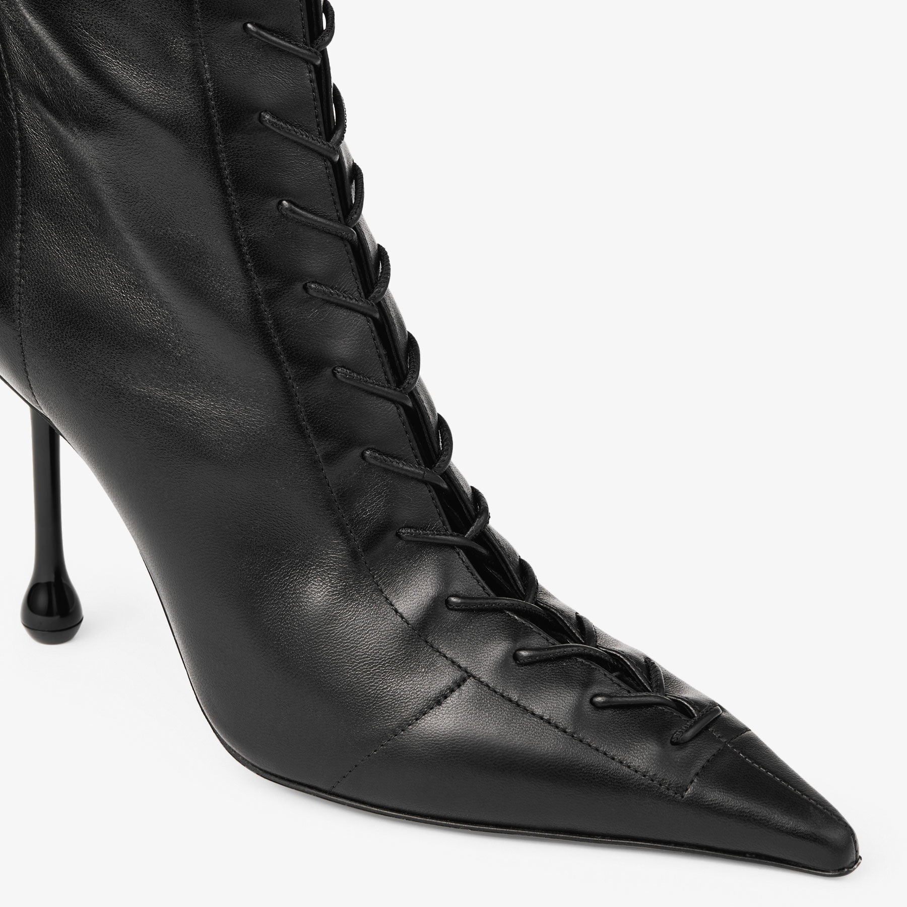 Scarlett Ankle Boot 95 | Black Nappa Leather Boots | JIMMY CHOO
