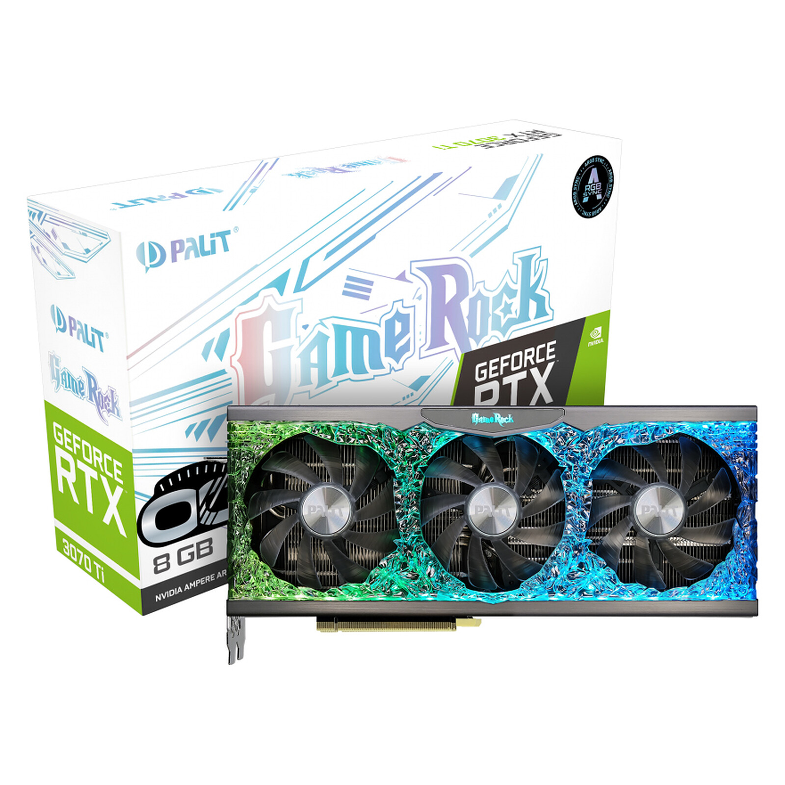Palit GeForce RTX 3070 Ti GameRock OC - Graphics card - LDLC