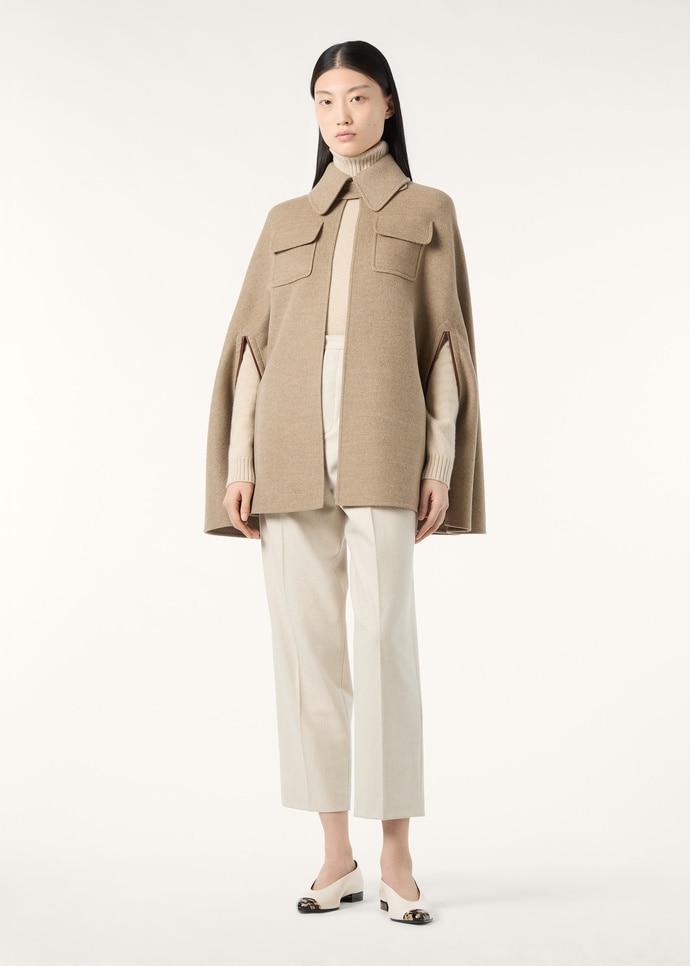 Gilda Cape Cashmere Marble Slab | Shawl Dressing Loro Piana US