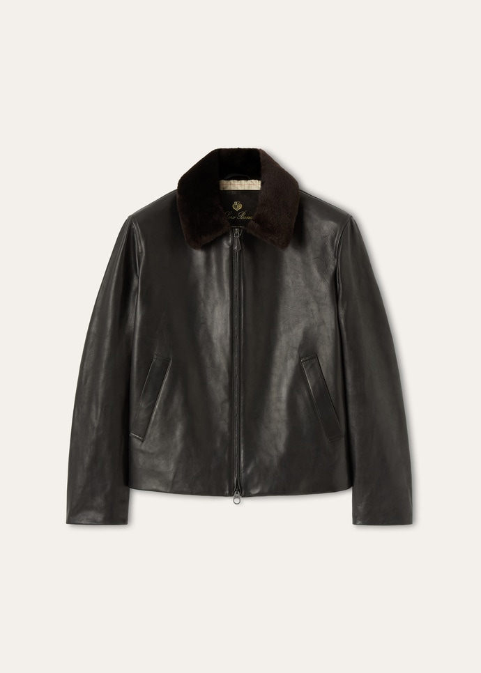 Sakado Express 】Beams loro piana JKT Espresso Haze Calfskin