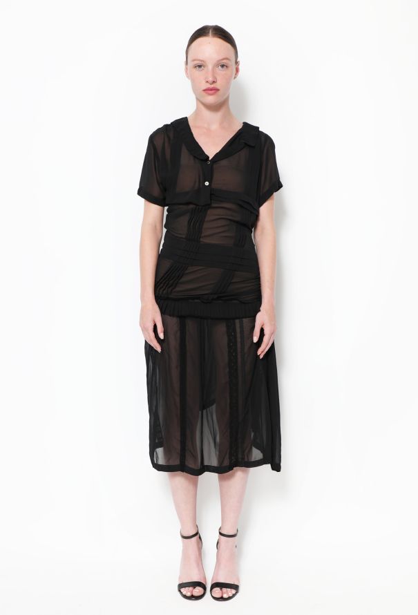 Asymmetrical Pleated Zip Dress | Authentic & Vintage | ReSee