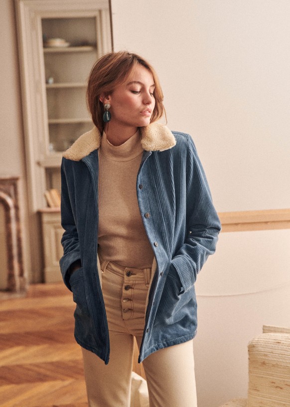 Will Jacket - Vintage Blue - Organic Cotton - Sézane