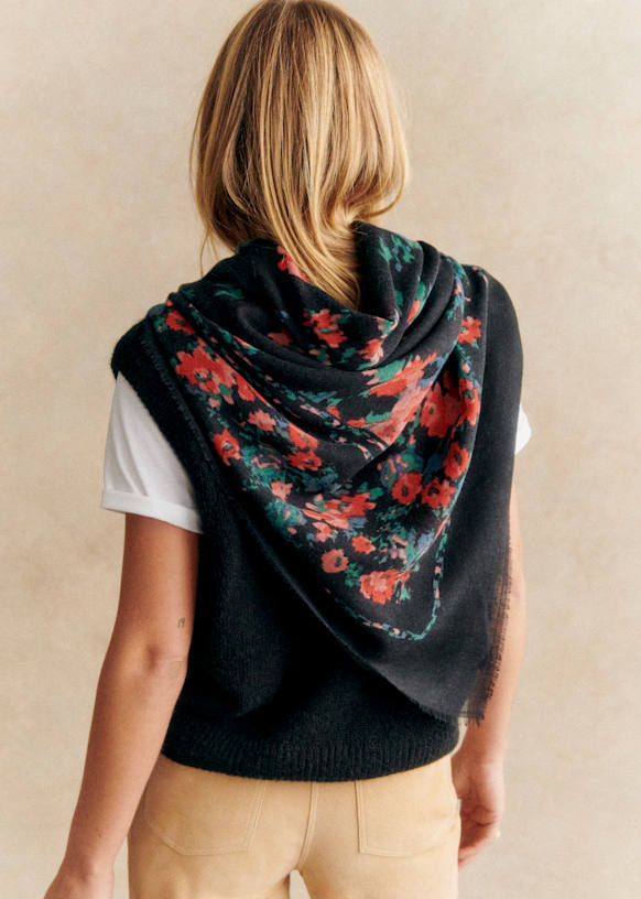 Pio Scarf - London Bouquet - Wool - Sézane