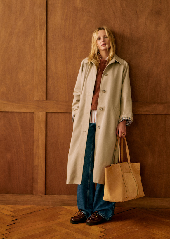 Clyde Coat - Navy - Recycled wool - Sézane