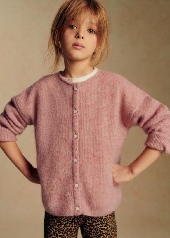 Gaspard Cardigan - Rosewood - Super kid mohair - Sézane