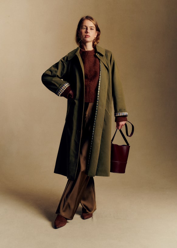 Clyde Coat - Navy - Recycled wool - Sézane