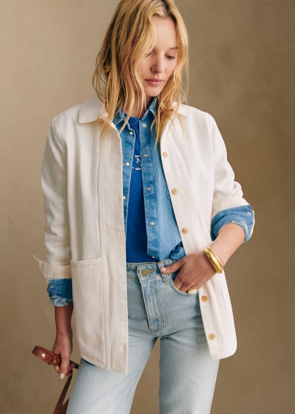 Will Jacket - Denim Blue - Organic cotton - textile made from