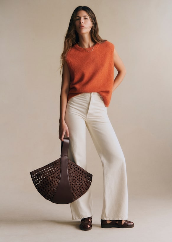 Cleo Basket - Raffia Choco - Raffia - Sézane