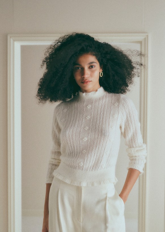 Ellis Sweater - Rosewood - Baby Alpaca - Sézane