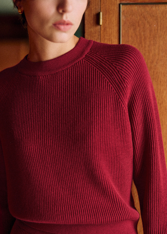 Sami Jumper - Olive Green - Merino Wool - Sézane