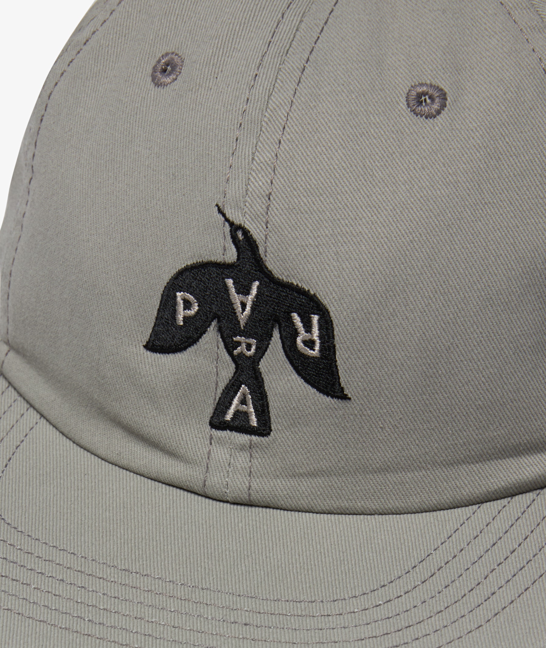 By Parra Crow Logo 6 Panel Cap | Grey | SVD USA