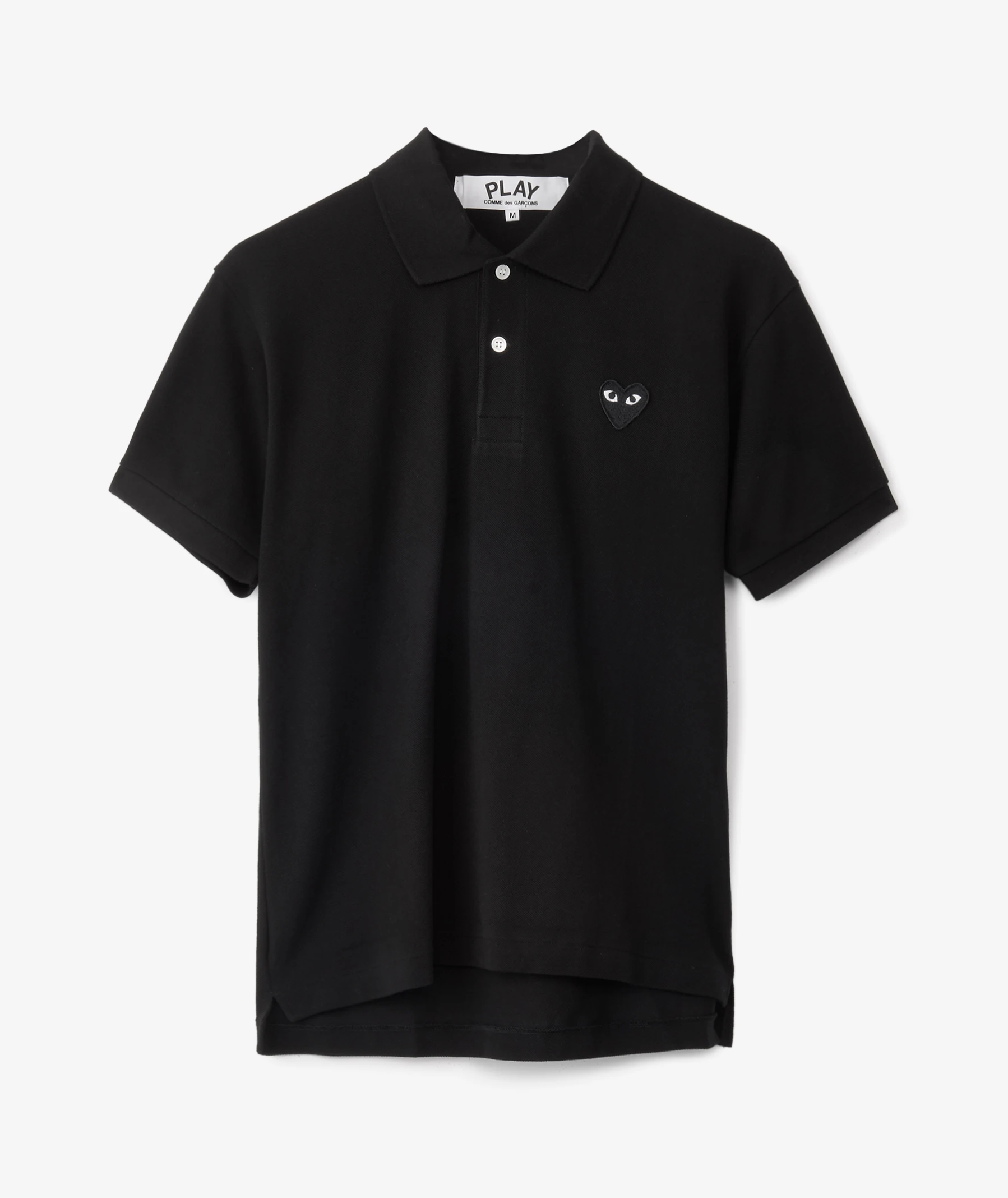Comme des Garçons Black Heart Polo Shirt in Black | SVD USA