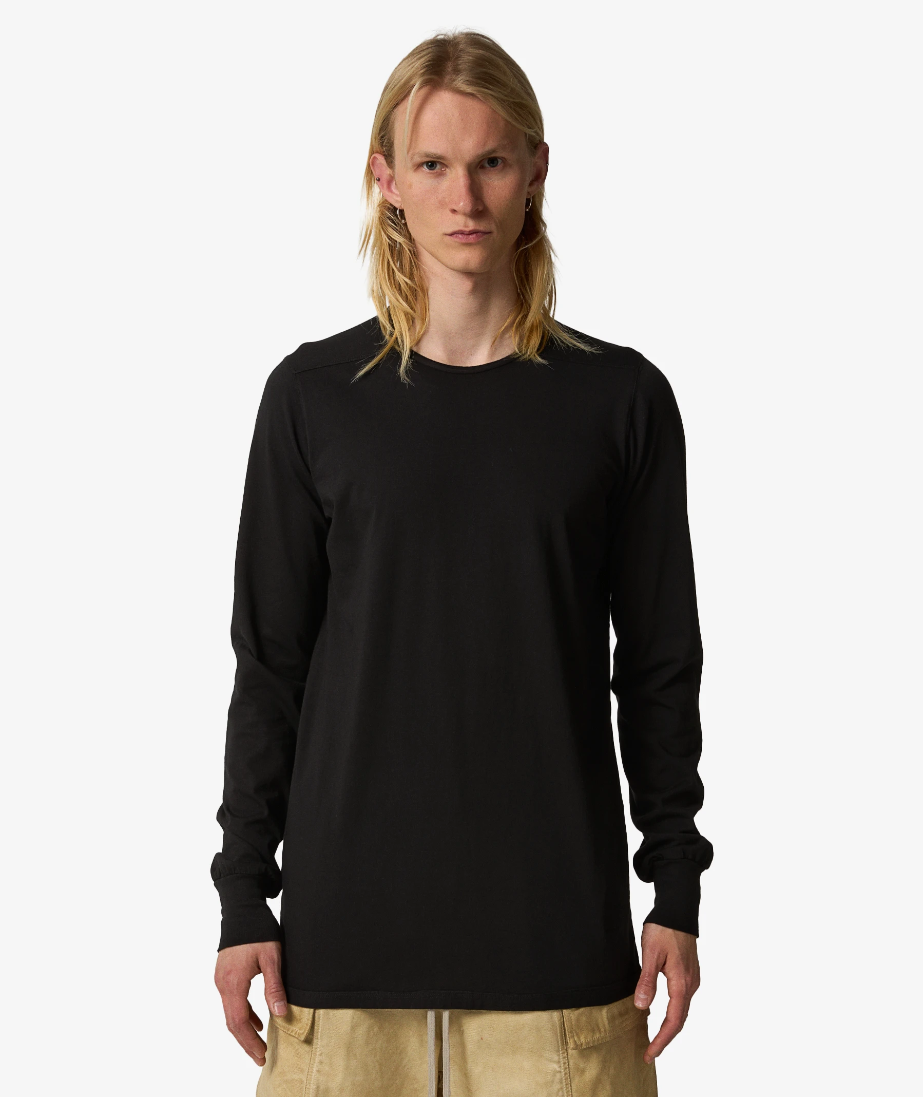 Rick Owens DRKSHDW Level Long Sleeve T-Shirt in Black