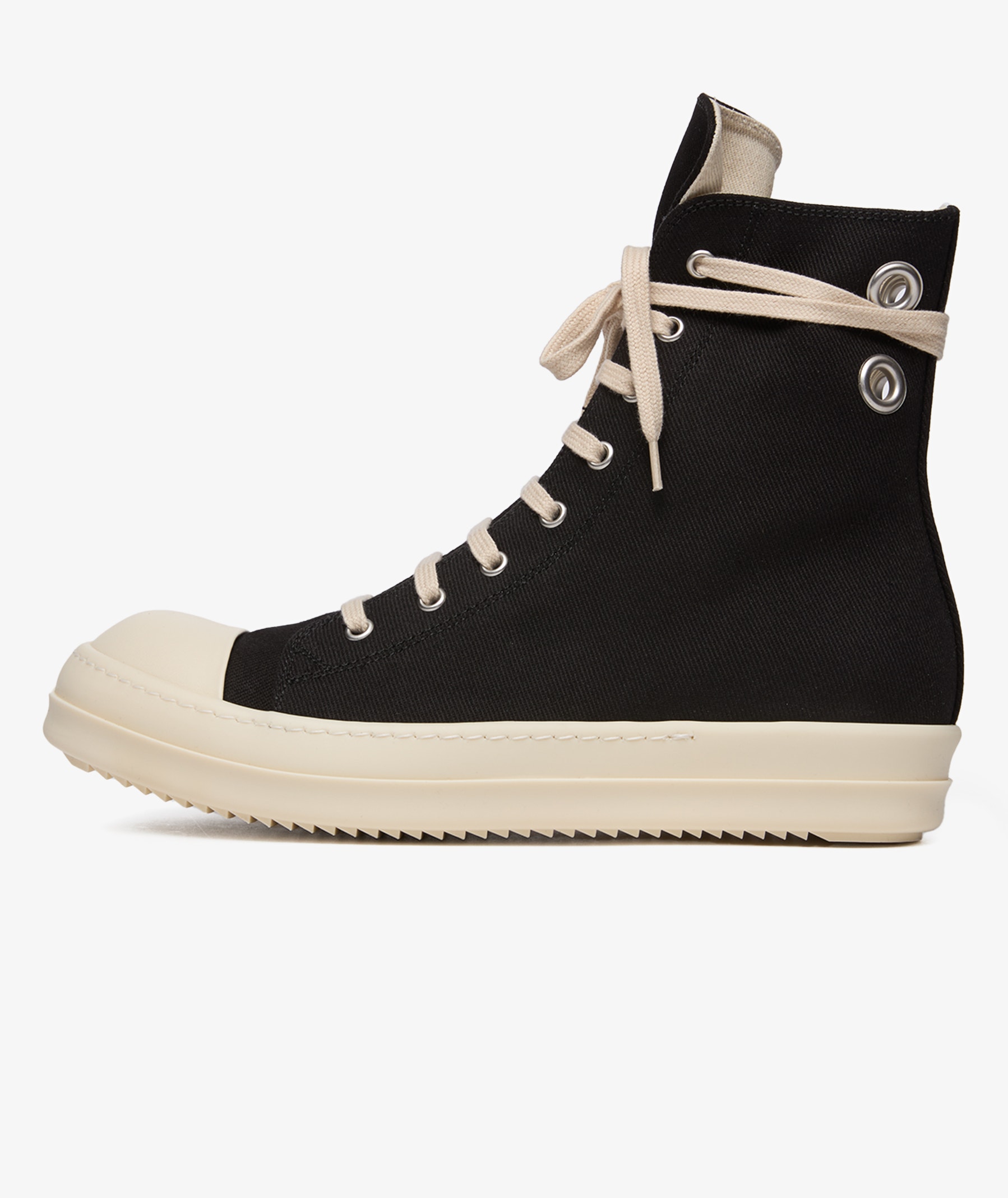 Rick Owens DRKSHDW Denim Sneakers in Black | SVD USA
