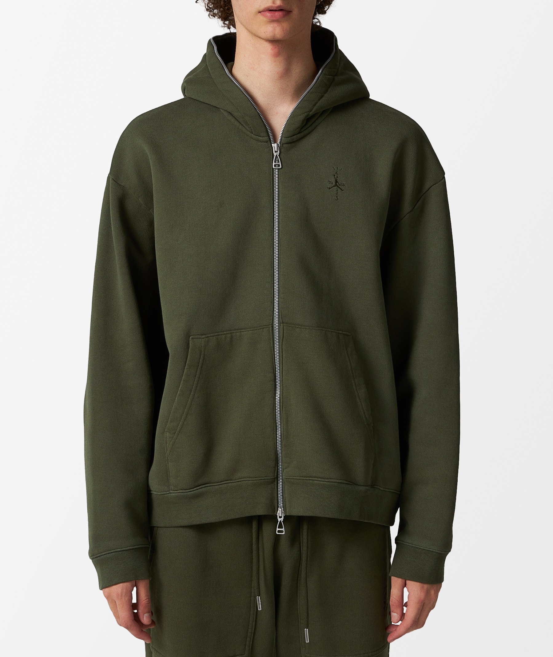 Jordan Full-Zip Hoodie x Travis Scott in Green | SVD