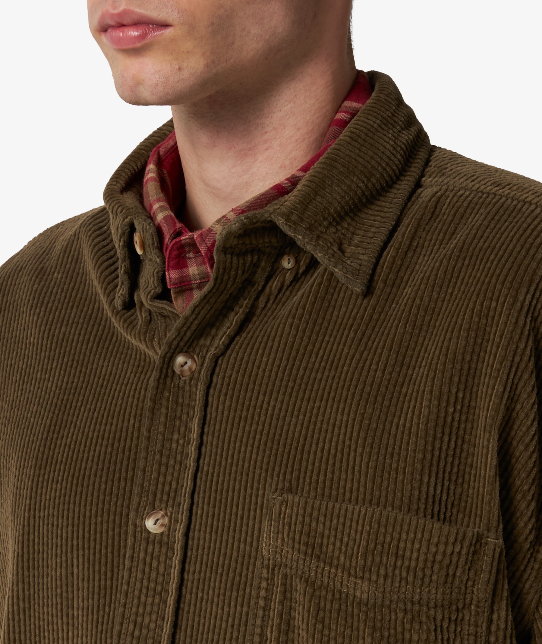 ERL Corduroy Shirt in Dark Brown | SVD USA