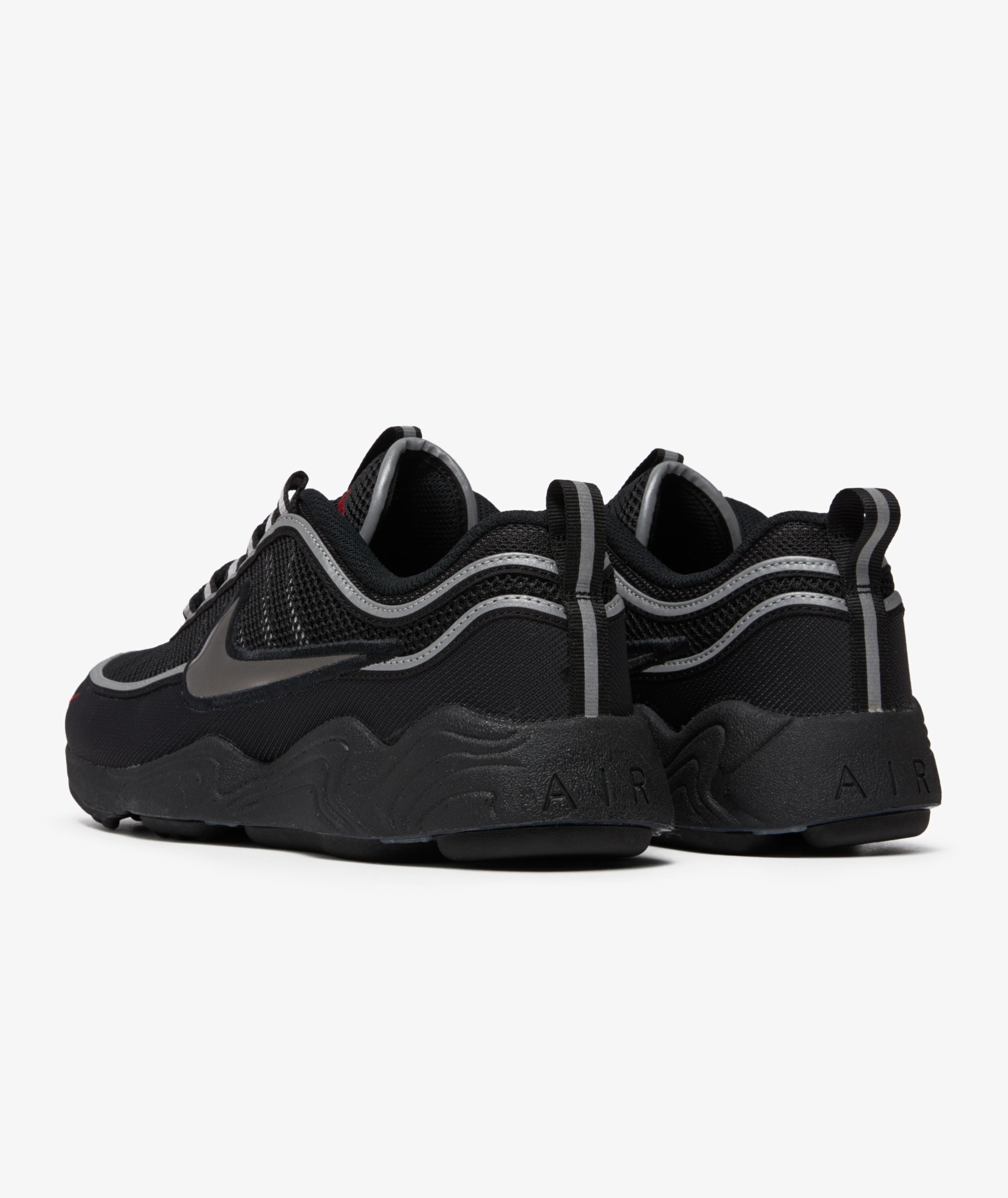 Nike Air Zoom Spiridon SP | BLACK/BLACK-METALLIC SILVER-SPORT RED