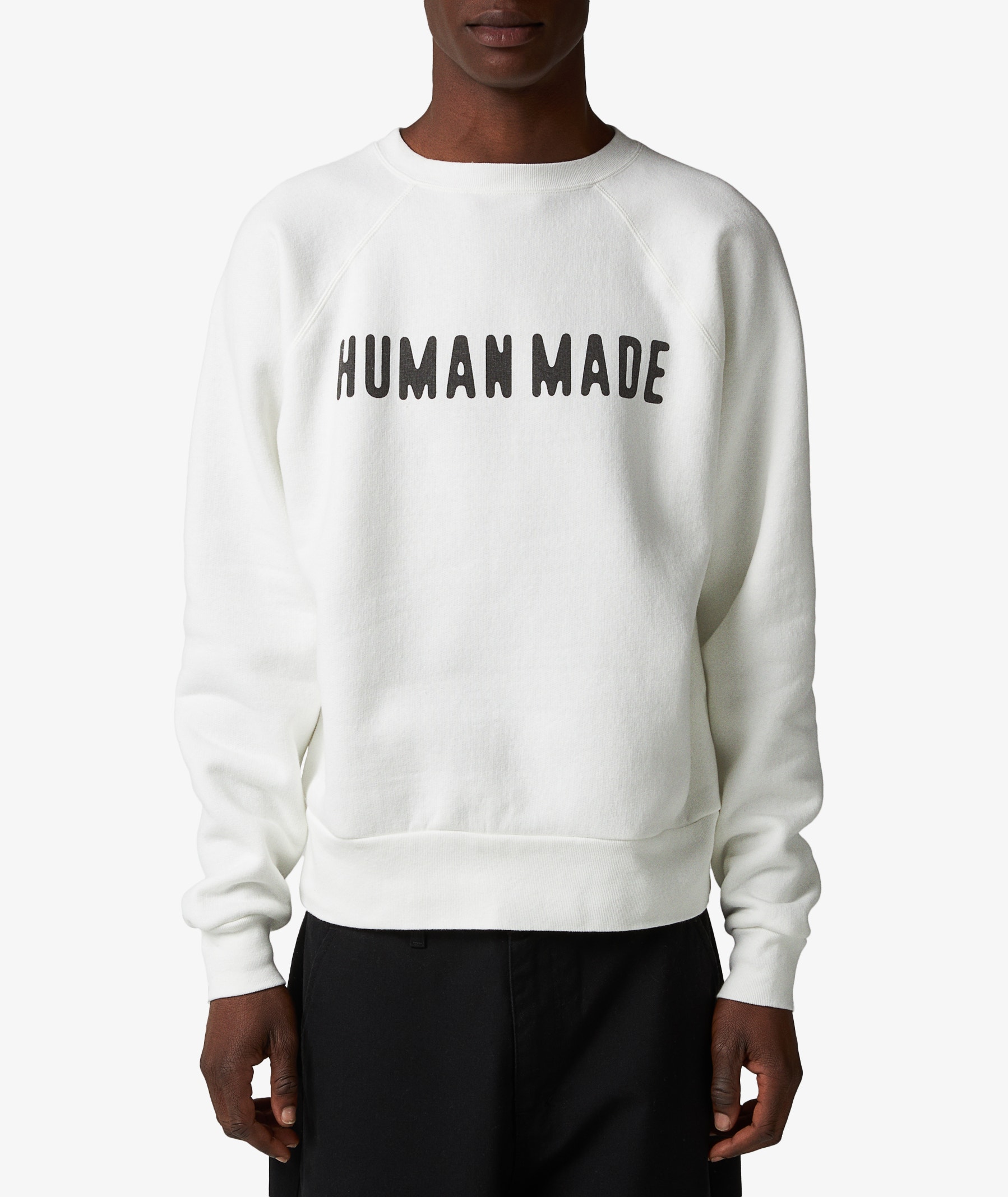 HUMAN MADE Classic Crewneck in White | SVD USA