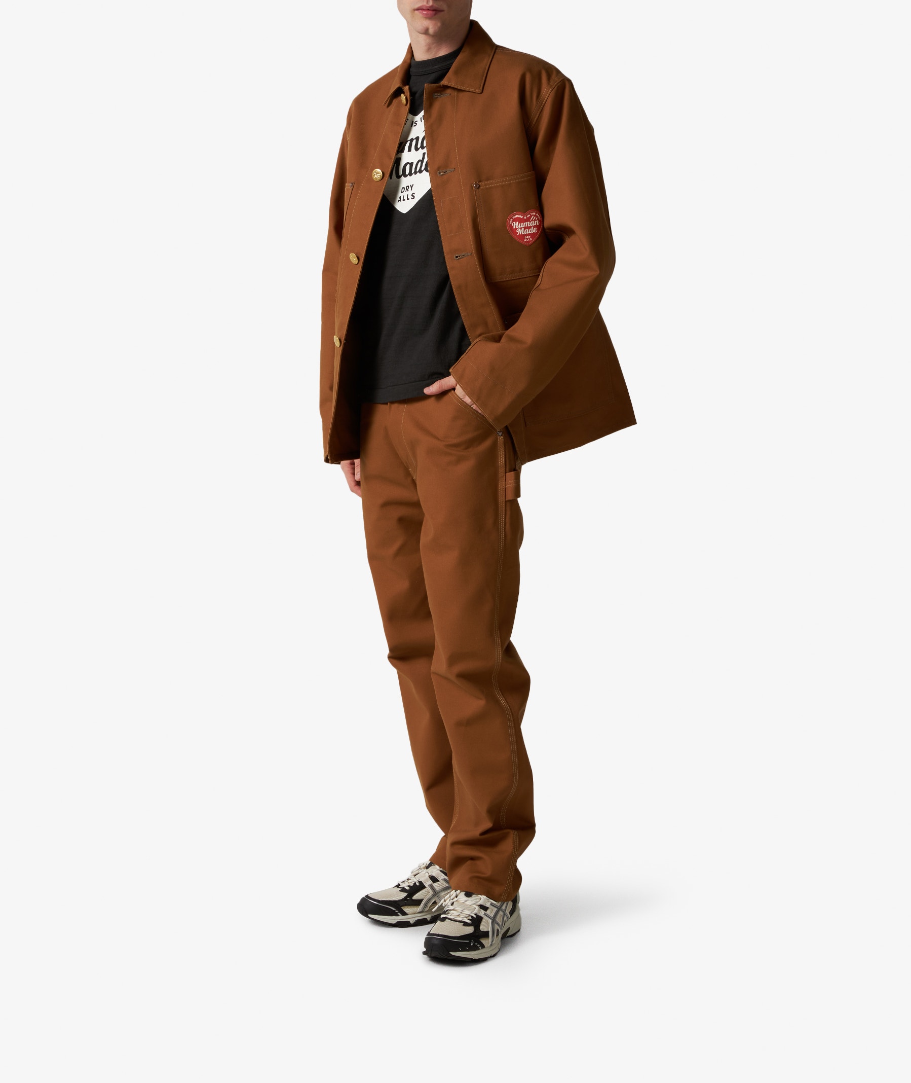 HUMAN MADE Duck Coverall Jacket in Brown | SVD USA
