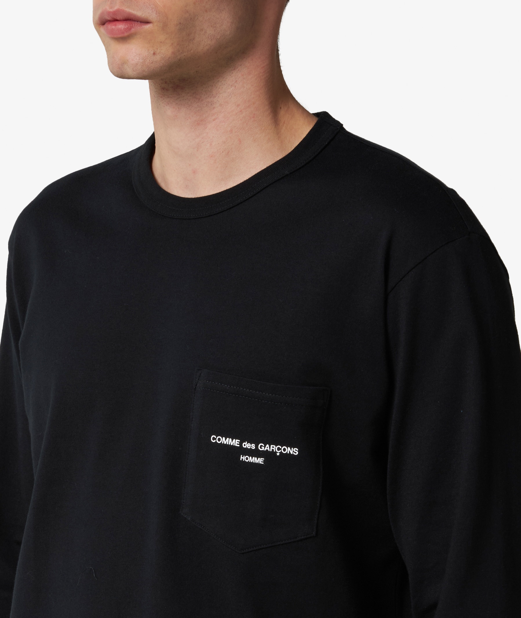 Comme des Garçons Homme Pocket T-Shirt in Black | SVD USA