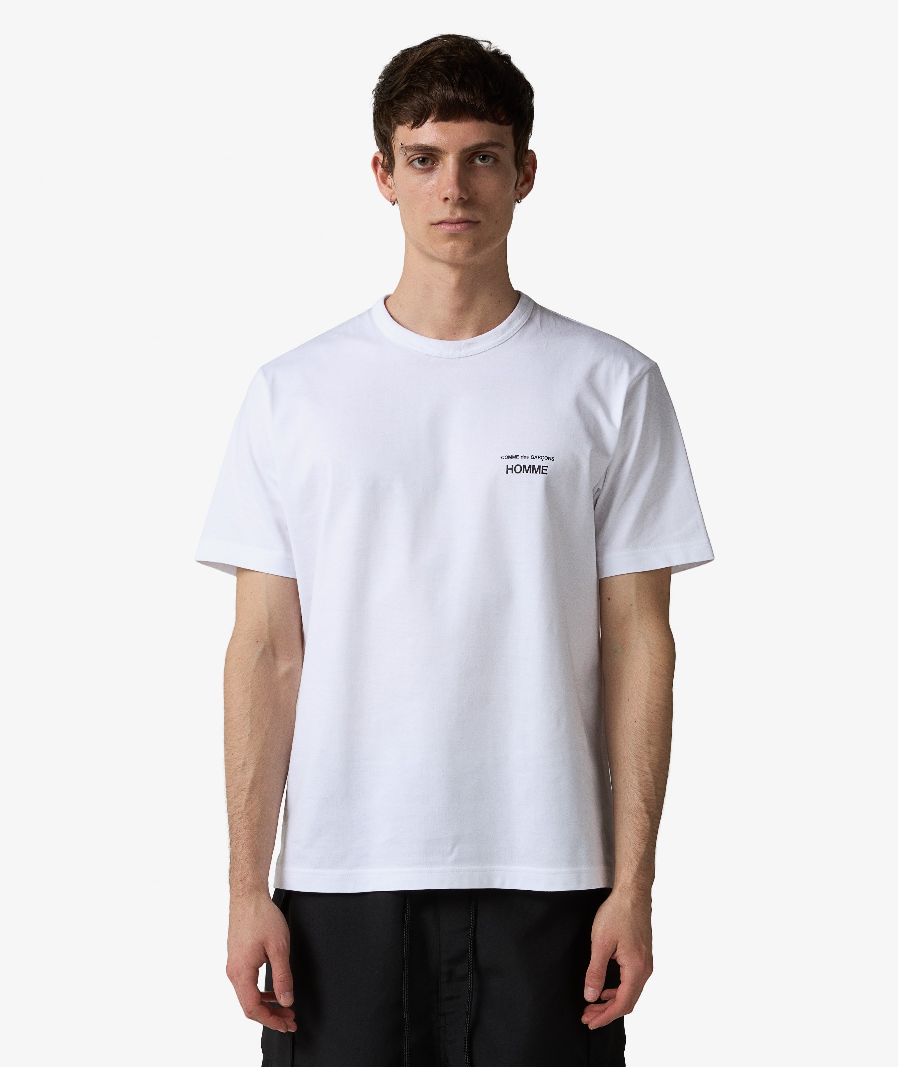 Comme des Garçons Homme Garment Print T-Shirt in White | SVD USA