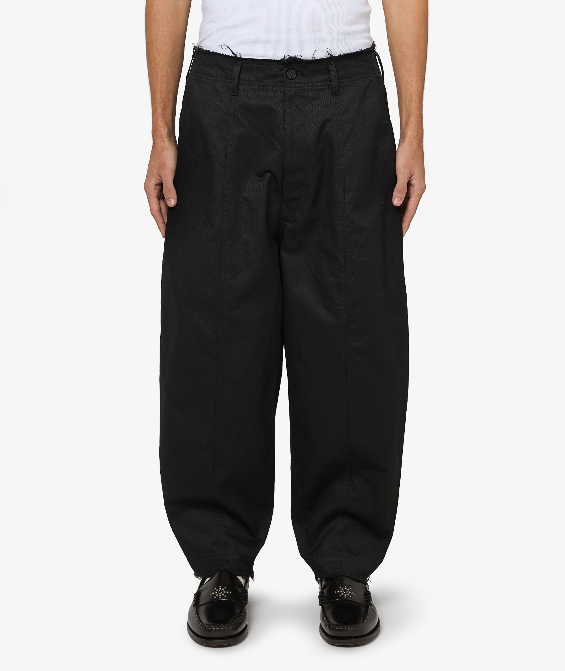 Comme des Garçons Homme Raw Hem Barrel Leg Pants | HP-P021-051-1 | SVD