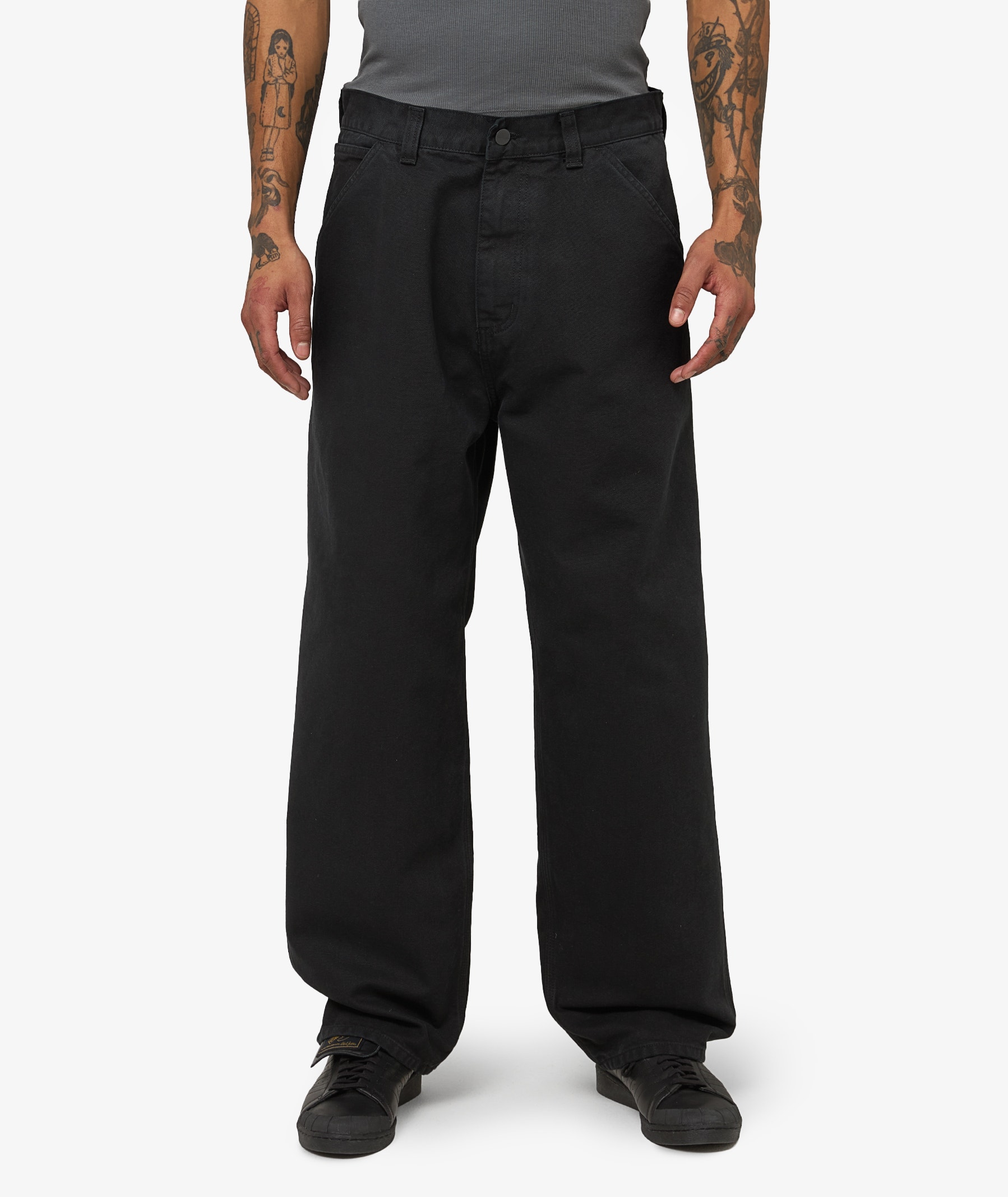 Carhartt WIP Cargo Pants x Invincible by Shinsuke Nakada in Black